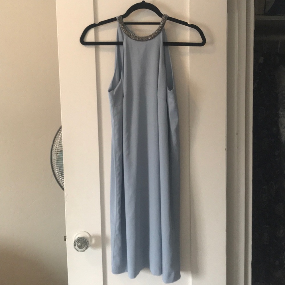 Baby blue cocktail dress